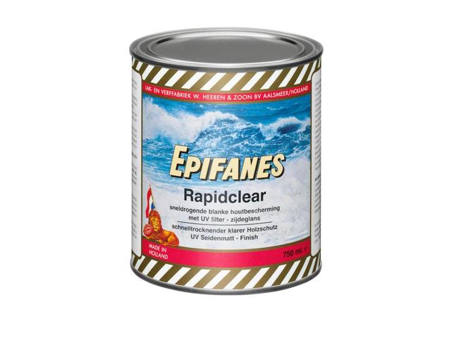 Epifanes Rapidclear 750 ml blanke vernis met UV-Filter, voor teak