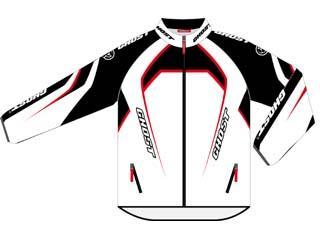 Ghost Windjacket fiets windjack wit met zwart heren