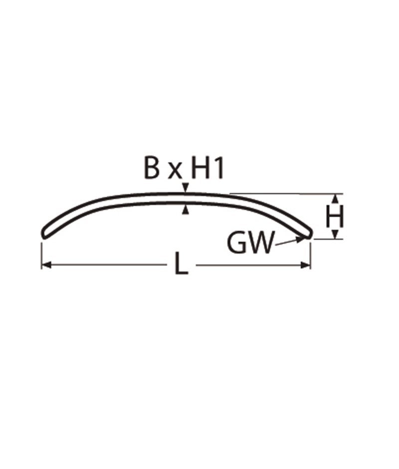 Marinetech Handgreep L=610 mm