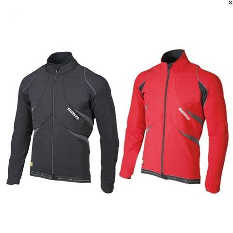 Shimano Premium windflex gold fiets windjack rood met zwart heren