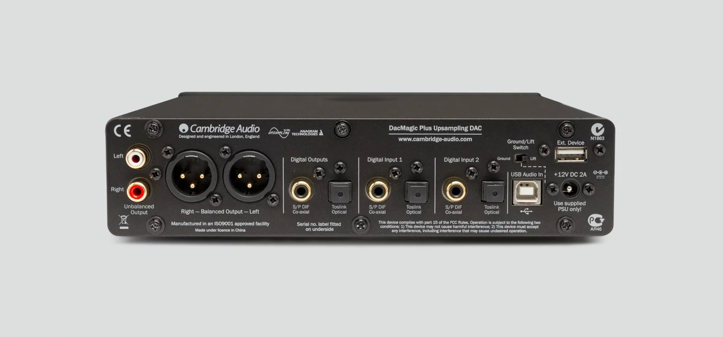 Cambridge Audio DAC Magic Plus zilver High Quality 24bit 32-192 kHz Wolfson DAC