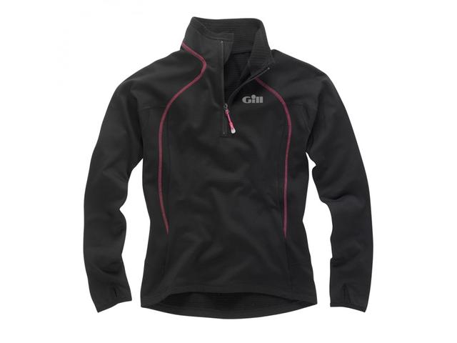 Gill Women's Thermogrid Zip Neck Top, therische dames middenlaag trui met nekrits