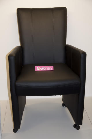 CSW Victoria stoel met gasveer verstelbare rugleuning, wielen, armhoogte 67cm