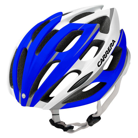 Carrera Blitz fietshelm blauw/wit