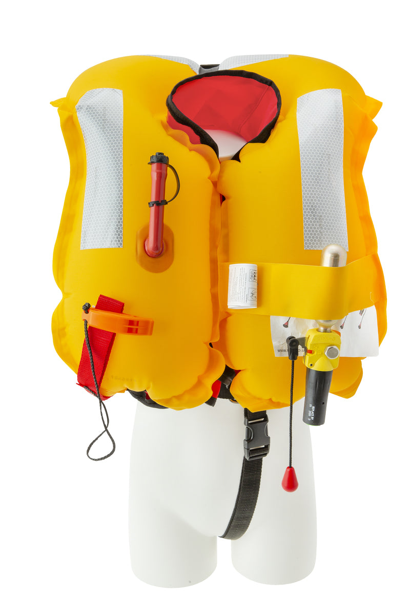 Besto Junior Inflatable 100N automatisch kinder reddingsvest roze (15-40 kg)