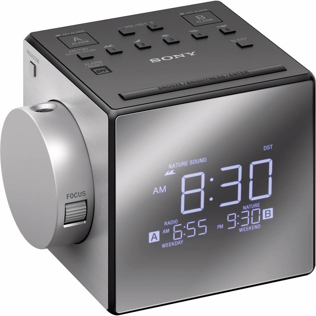Sony ICFC1PJ met klok-projectie en USB Smartphone lader