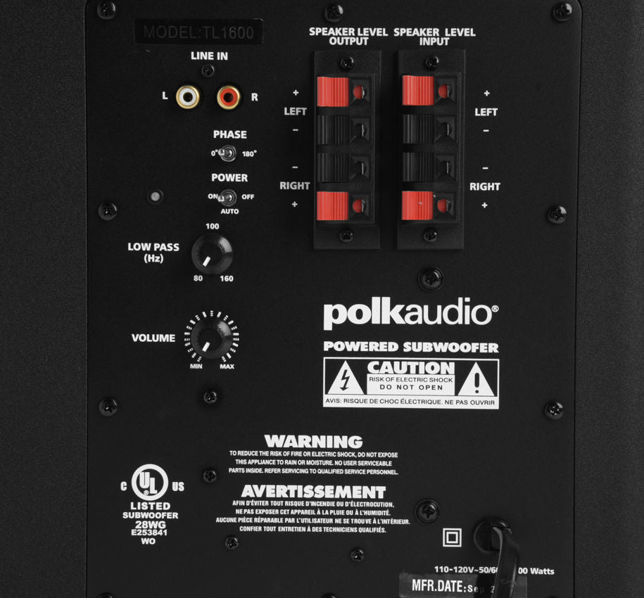 Polk TL-1600 zwart