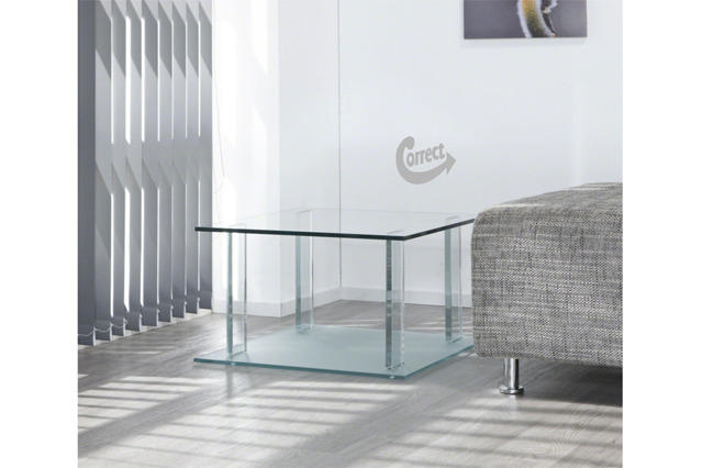 CSW 4641-39 hoektafel met Safety glas