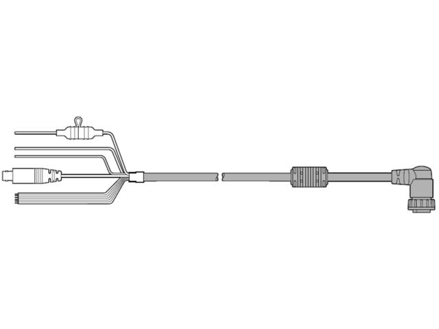 Raymarine MFD voedingskabel haaks