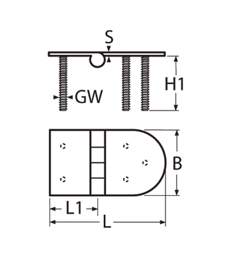 Marinetech Scharnier Gegoten