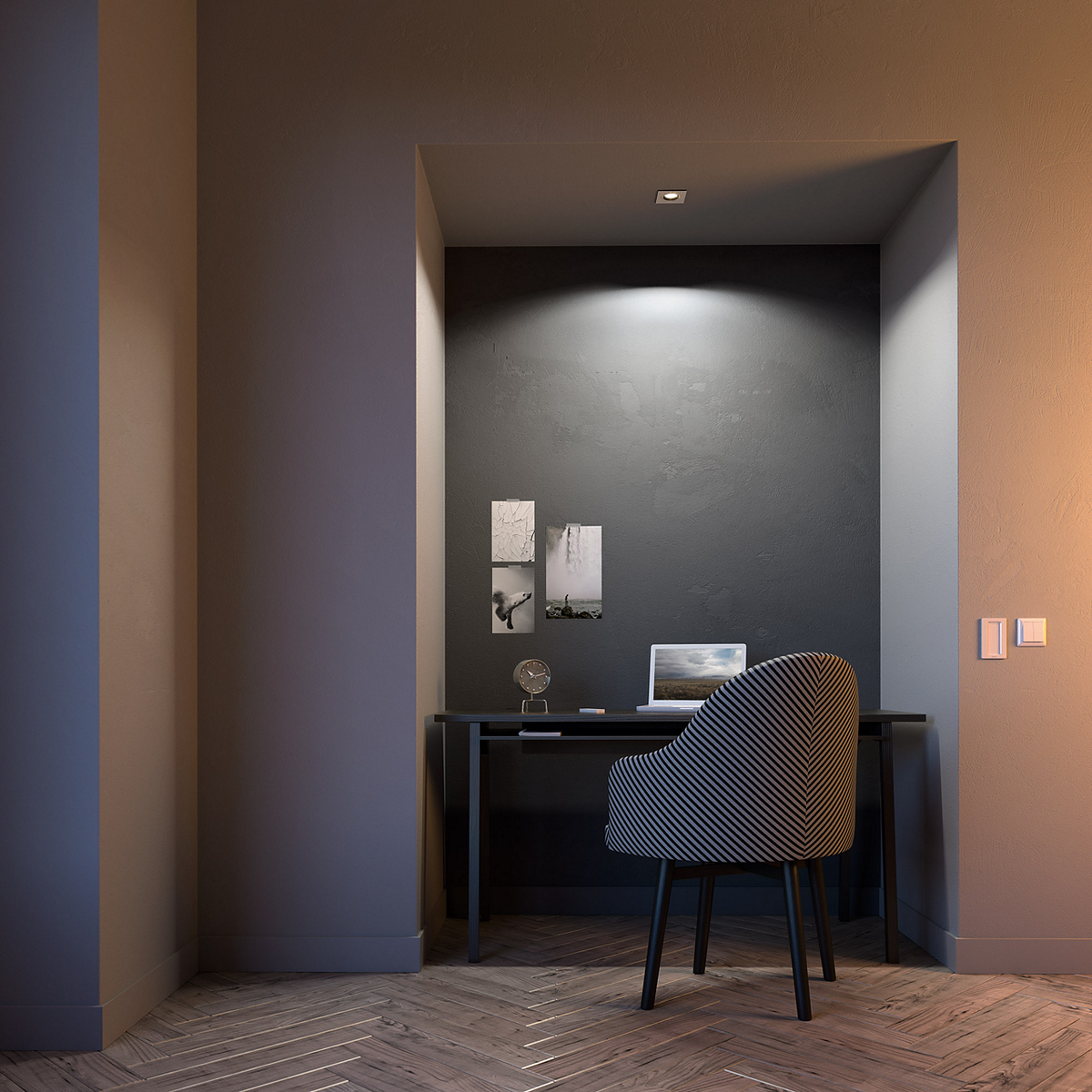 Philips MILLISKIN Hue inbouwspot vierkant inclusief dimswitch
