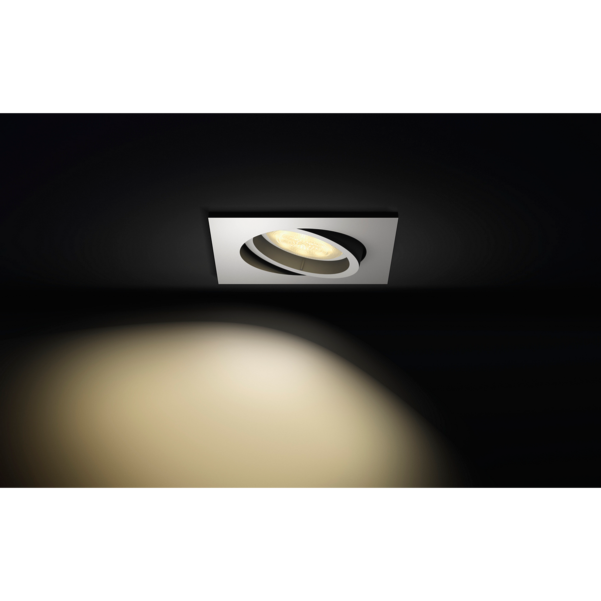 Philips MILLISKIN Hue inbouwspot vierkant inclusief dimswitch