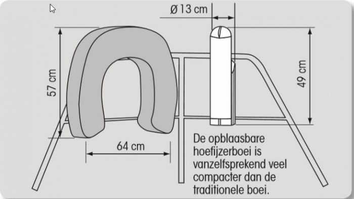 Plastimo Hoefijzerboei geel