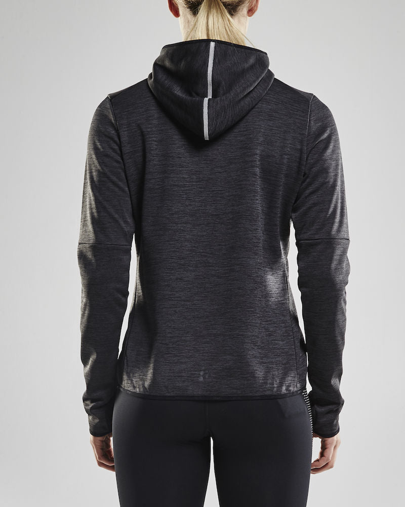 Craft Eaze Jersey Hood Jacket dames skivest grijs