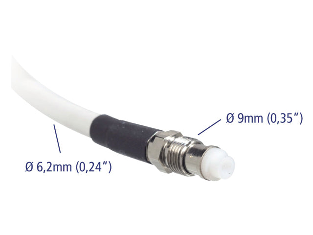 Glomex RA350 50 Ohm 24 meter coaxkabel voor marifoonantenne met FME connector