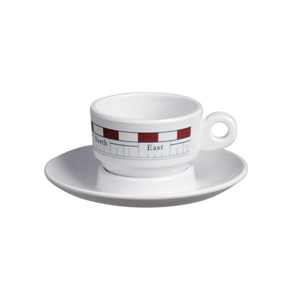 Marine Business Scheepsservies Neptuno Espresso kop en schotel set 6 stuks