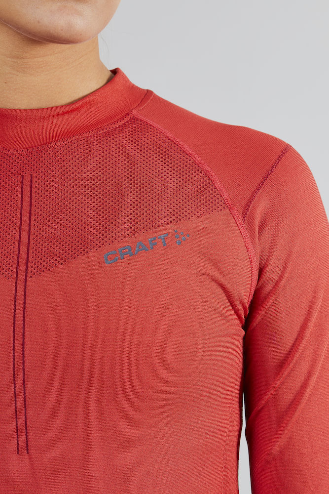 Craft Active Intensity CN LS W thermoshirt lange mouwen rood dames