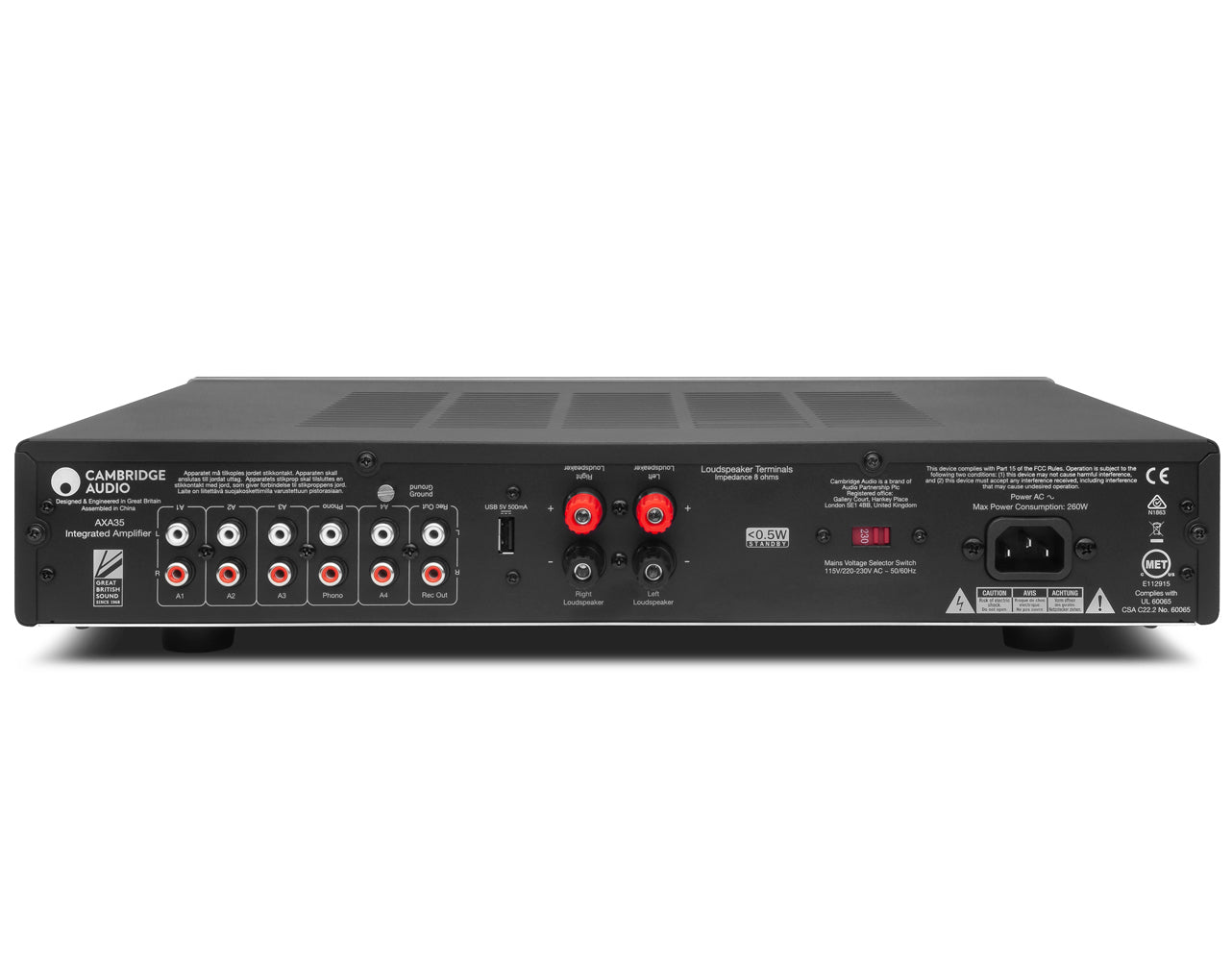 Cambridge Audio AXA35 met 2x35 watt versterker