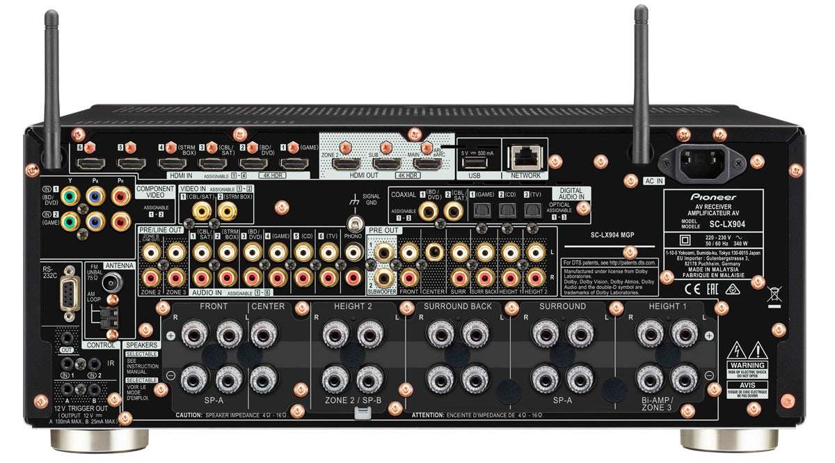 Pioneer SC-LX904-B Surround receiver, nieuw winkelmodel met volledige garantie