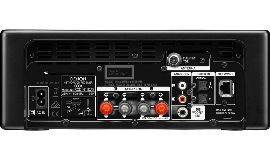Denon RCD-N11DABBKE2 zwart