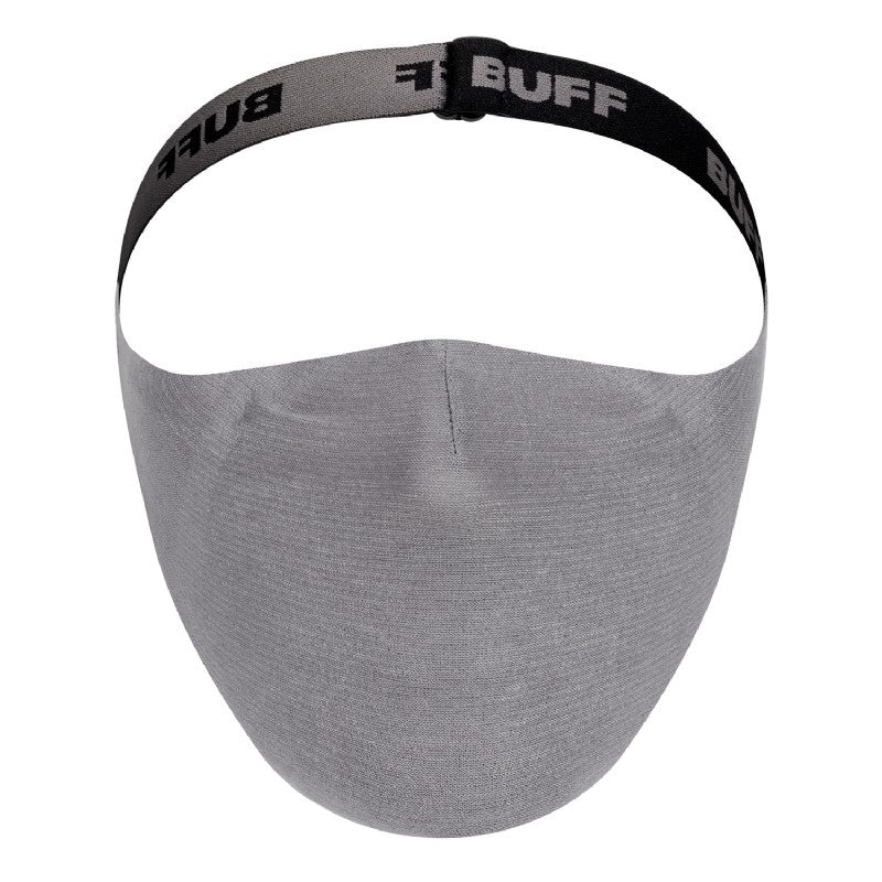 Buff Face Mask Solid Grey Sedona mondkapje met 5 filters