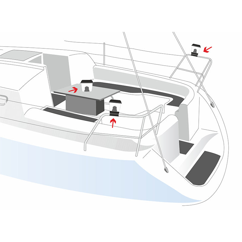 Nuova Rade Solar Power Marine Light multifunctionele lamp voor aan boord