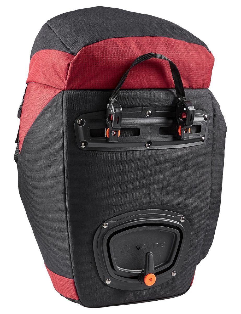 Vaude OnTour Back achtertassen voor fiets zwart/rood