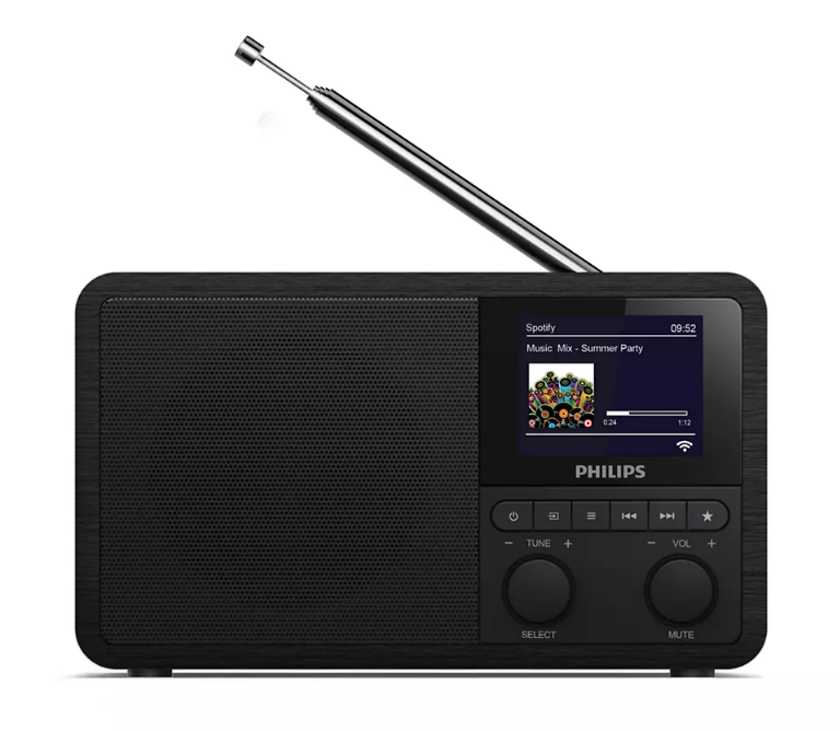 Philips TAPR802/12 draagbare radio met internet radio en DAB+