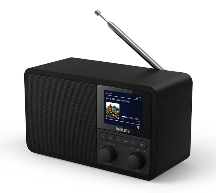 Philips TAPR802/12 draagbare radio met internet radio en DAB+