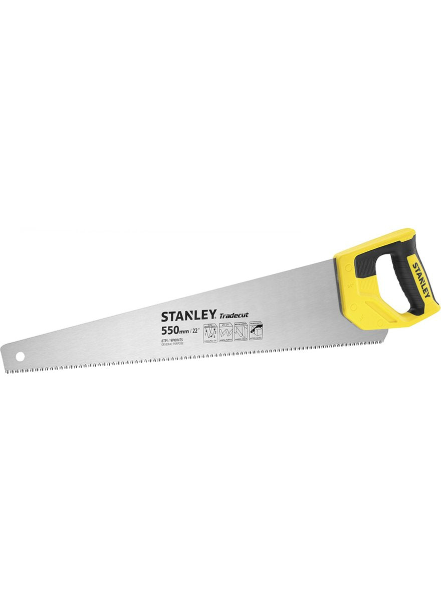 Stanley STHT1-20352SB handzaag, tradercut 550mm 8tpi, met gratis tylon 5-19mm rolmaat