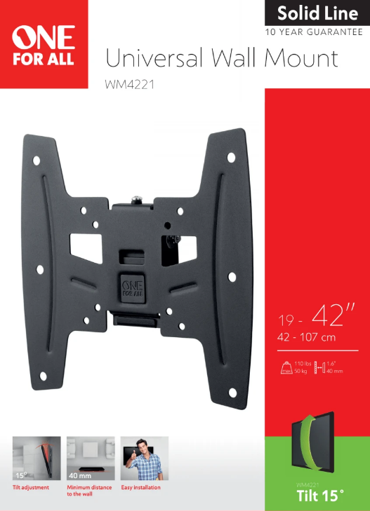 One for All WM4221 Ophangbeugel Solid