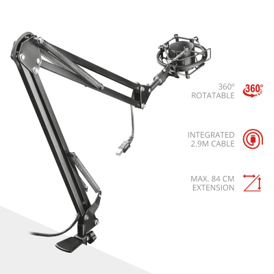 Trust GXT253 Emita microfoon arm