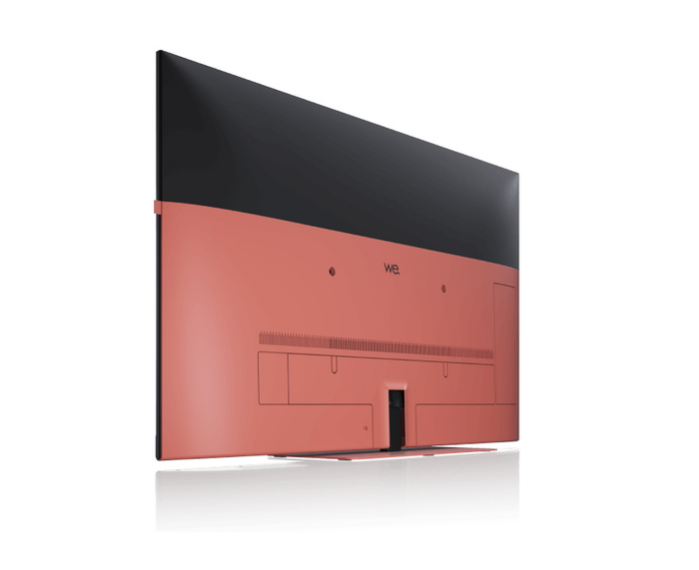 We. By Loewe SEE 55 coral red smart televisie met ingebouwde soundbar