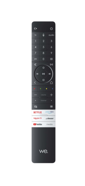 We. By Loewe SEE 55 coral red smart televisie met ingebouwde soundbar