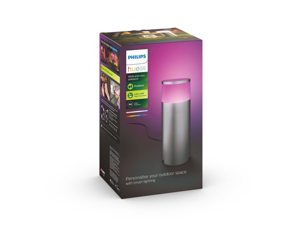 Philips Calla Bollard outdoor smart Hue pilaar model