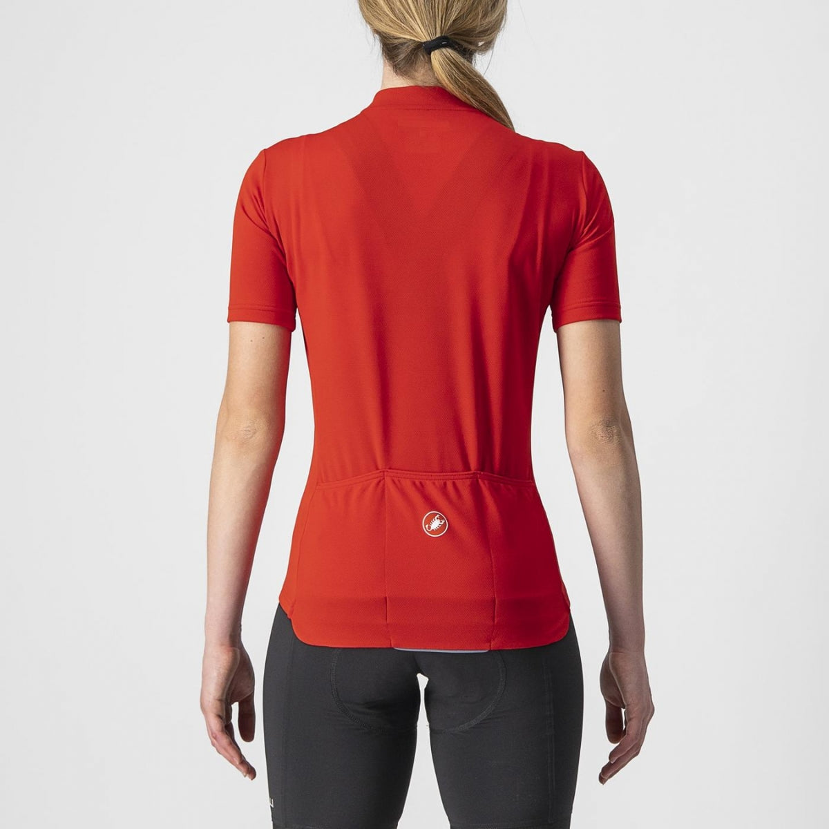 Castelli Anima 3 fietsshirt korte mouwen rood dames