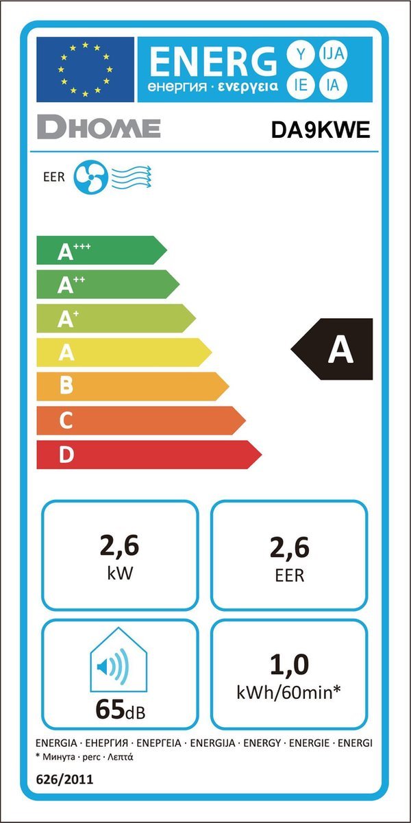 DHome Supplied By Daewoo DA9KWE mobiele airco
