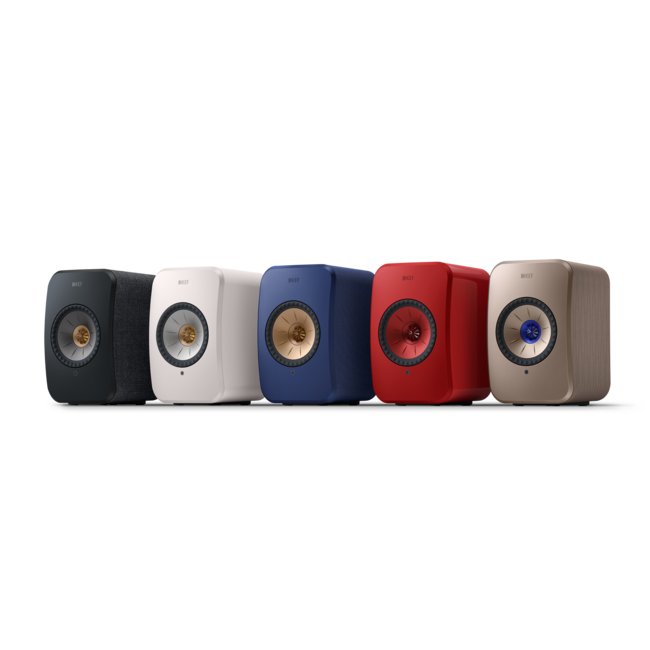 Kef LSX II set in wit