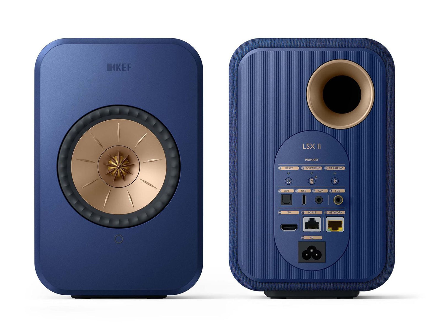 Kef LSX II set in blauw all-in-one luidsprekersysteem . Winkelexemplaar