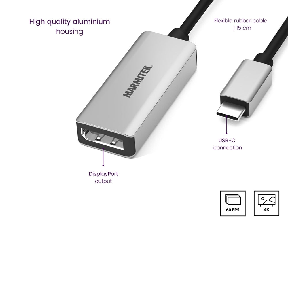 Marmitek CONNECT USB-C to DISPLAY PORT