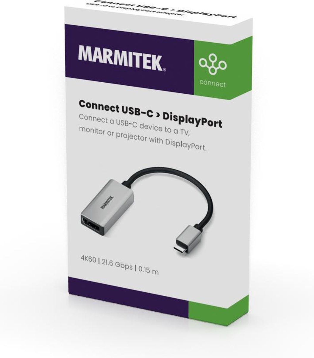 Marmitek CONNECT USB-C to DISPLAY PORT