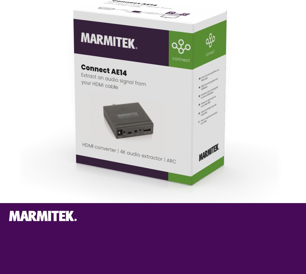 Marmitek Connect AE14 HDMI converter | 4K audio extractor | ARC