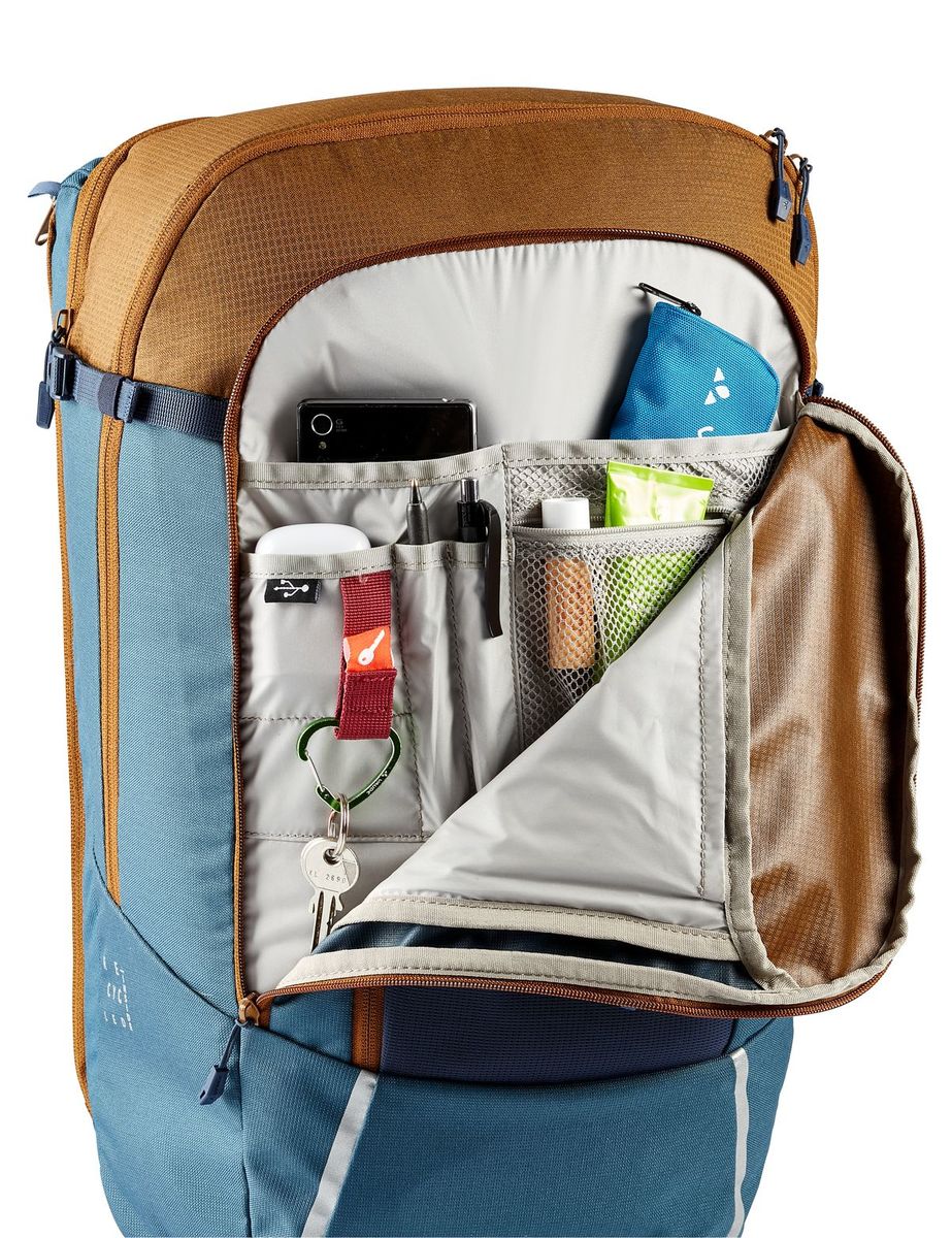 Vaude Cycle 28 II achtertas en fietsrugzak blauw