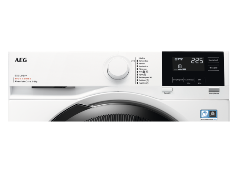 AEG TR8ESSEN warmtepompdroger met 75,= cashback via AEG