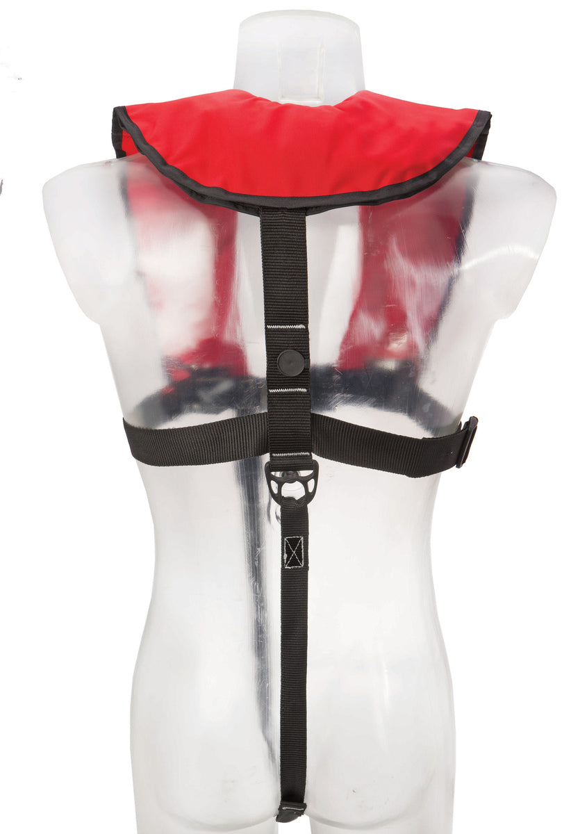 Besto Automatic 300N MH XL automatisch reddingsvest met harnas en 200 cm waistbelt zwart