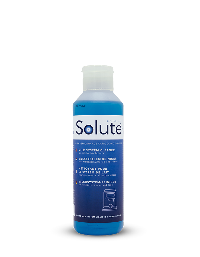Solute melksysteem reiniger