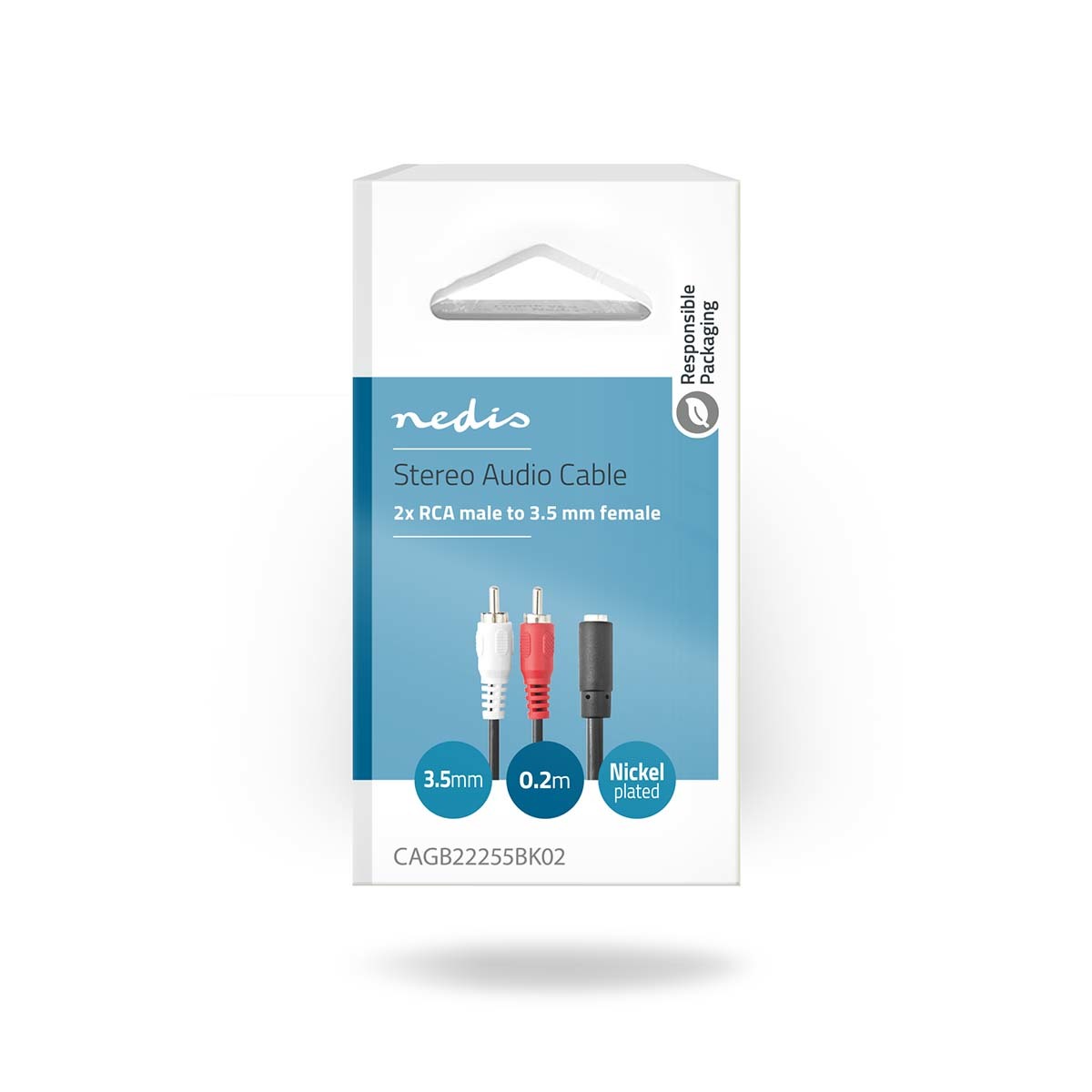 Nedis 3,5mm Jack 2x RCA male