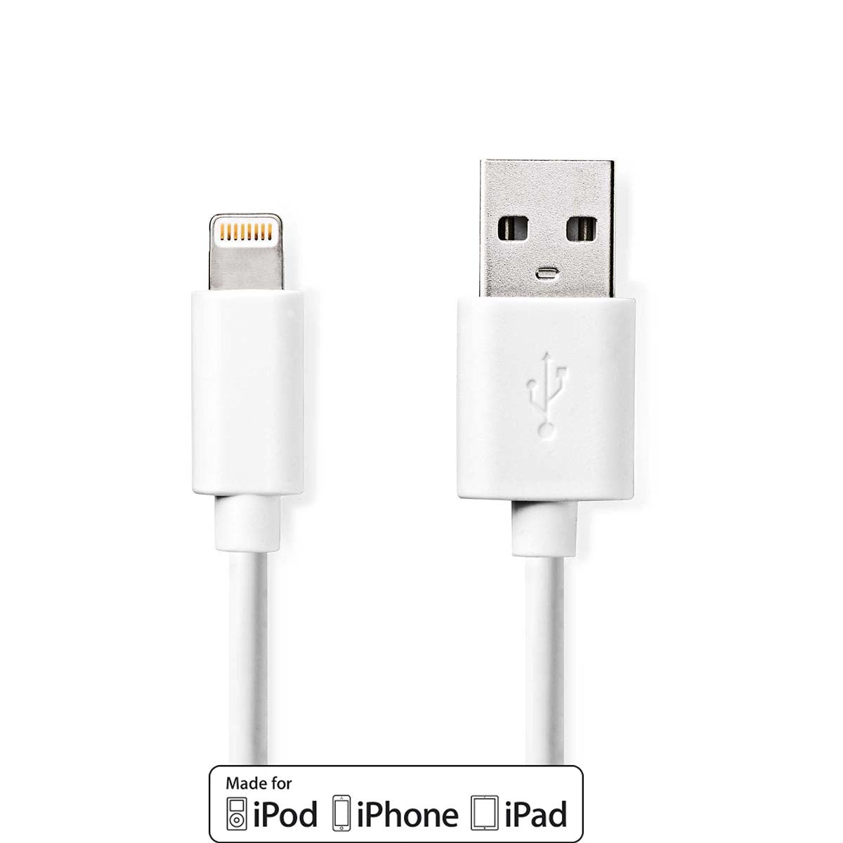 Nedis Lightning kabel van Apple Lightning 8-Pins naar USB-A Male