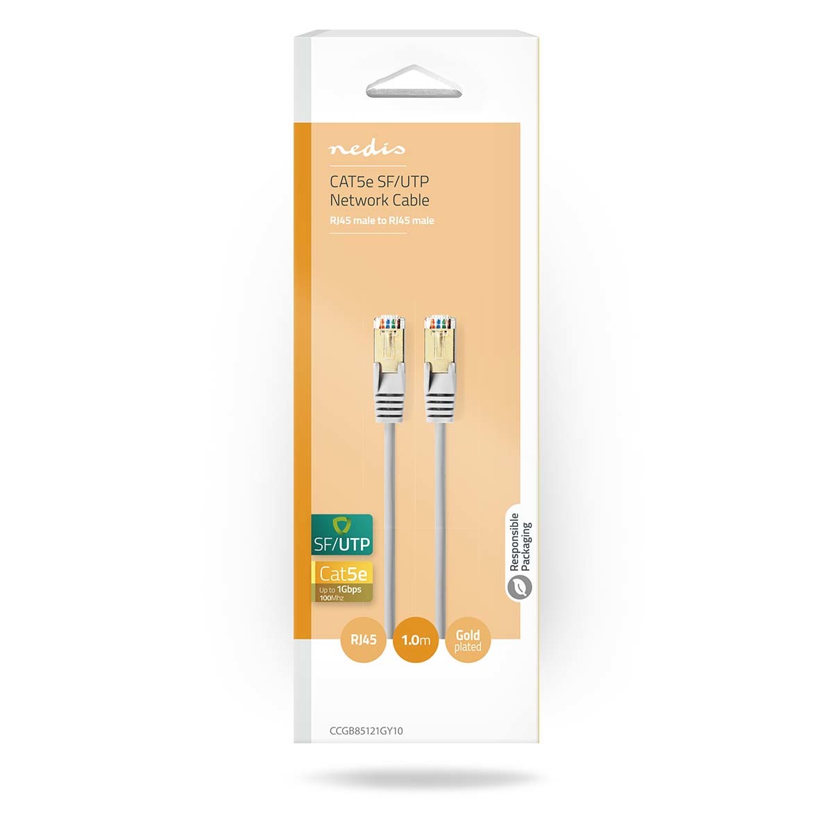 Nedis CAT5 ethernet kabel van RJ45 Male naar RJ45 Male