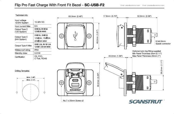 ScanStrut Flip Pro snellader IPX4